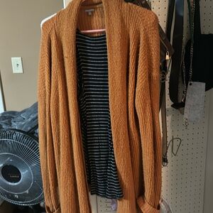 Orange Cardigan Charlotte Russe